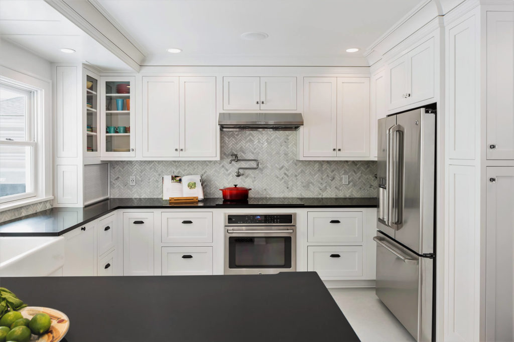 A newly remodeled kitchen by Heartwood Builders